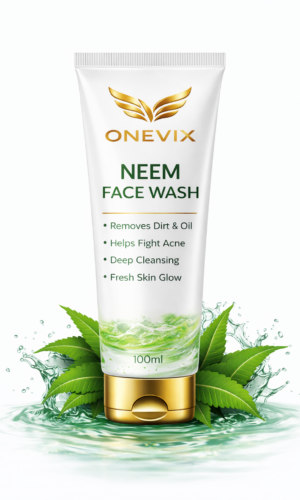 Neem Face Wash 100 mL | 3% Neem Extract | Removes Dirt & Oil | Anti-Acne Face Cleanser for All Skin Types